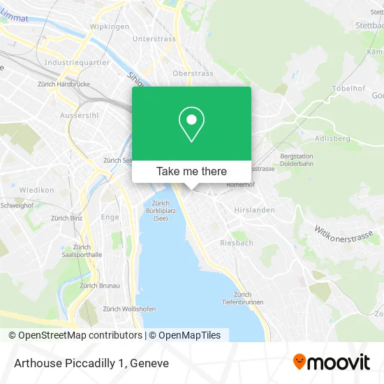 Arthouse Piccadilly 1 map