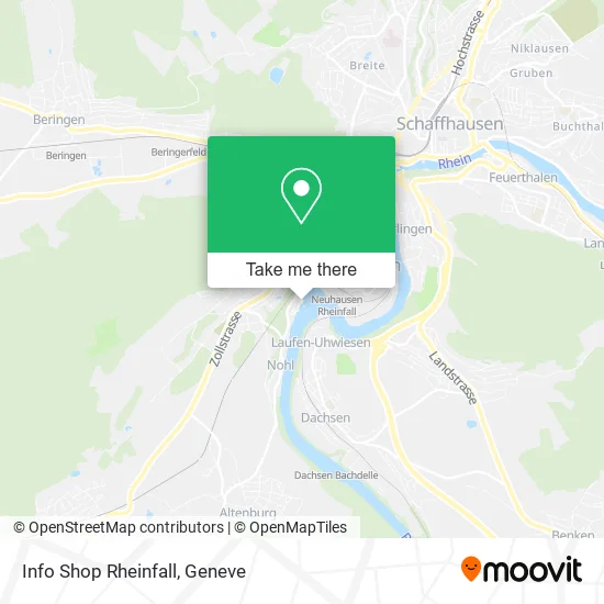 Info Shop Rheinfall map