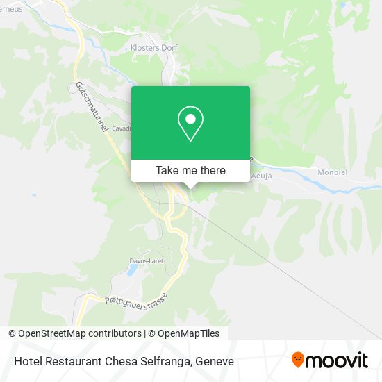 Hotel Restaurant Chesa Selfranga map