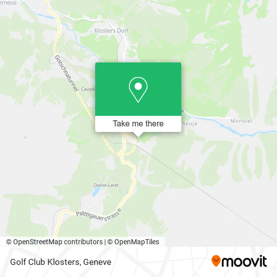 Golf Club Klosters map