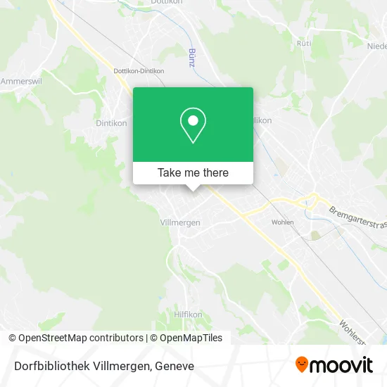 Dorfbibliothek Villmergen map