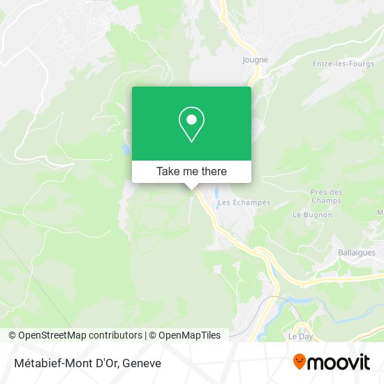 Métabief-Mont D'Or map