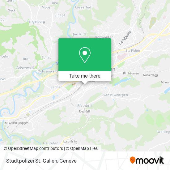 Stadtpolizei St. Gallen map