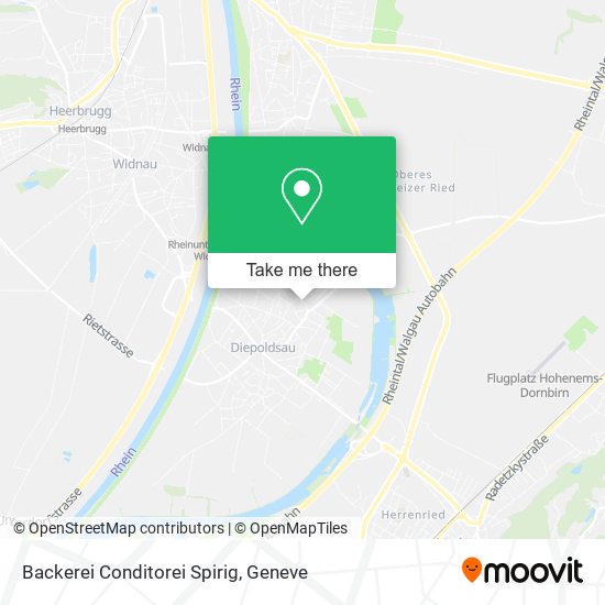 Backerei Conditorei Spirig map