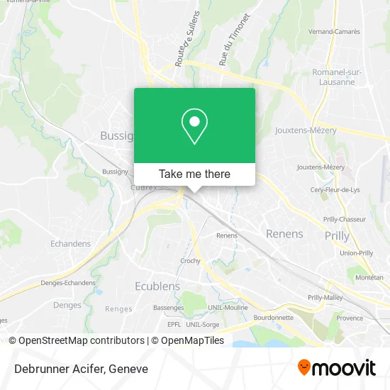 Debrunner Acifer map