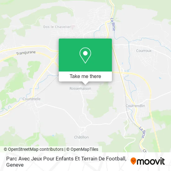 Parc Avec Jeux Pour Enfants Et Terrain De Football map