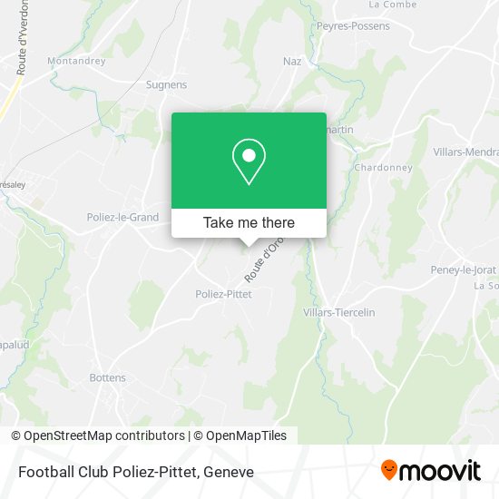 Football Club Poliez-Pittet map