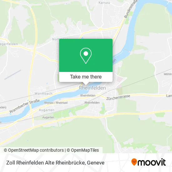 Zoll Rheinfelden Alte Rheinbrücke map