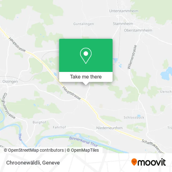 Chroonewäldli map