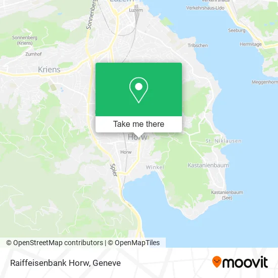 Raiffeisenbank Horw map