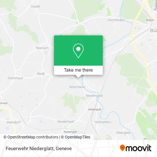 Feuerwehr Niederglatt map