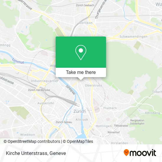 Kirche Unterstrass map