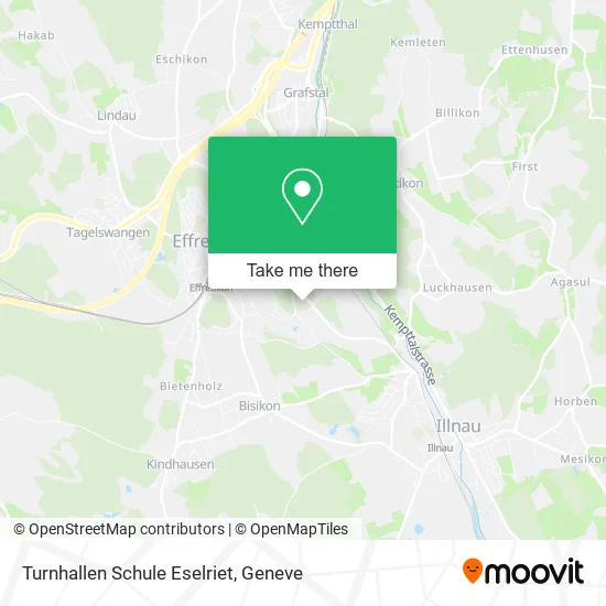 Turnhallen Schule Eselriet map