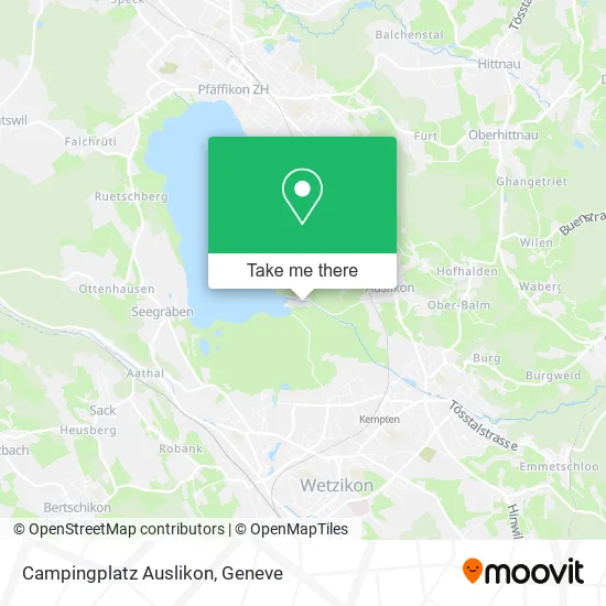 Campingplatz Auslikon map