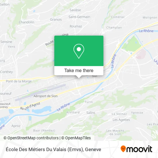 École Des Métiers Du Valais (Emvs) map