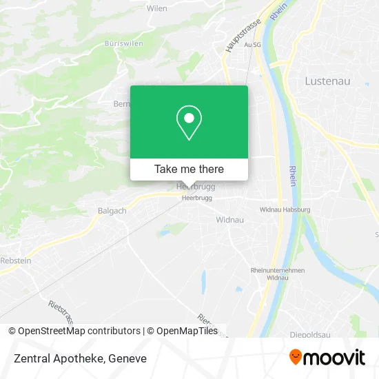 Zentral Apotheke map