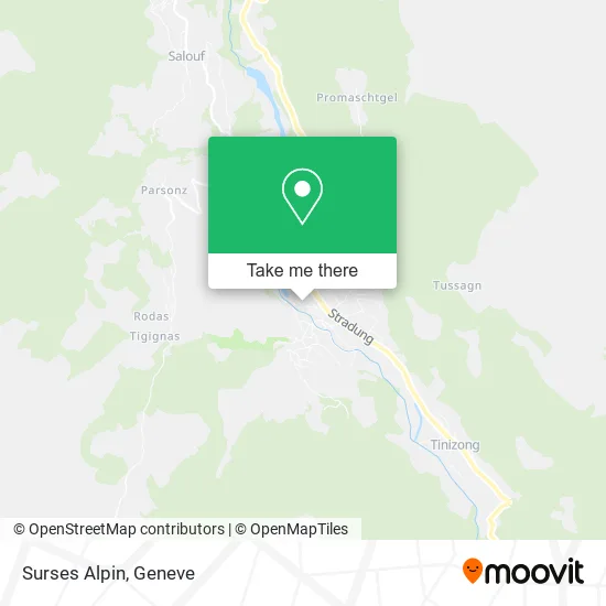 Surses Alpin map