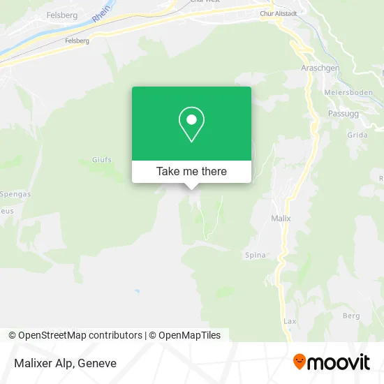 Malixer Alp map