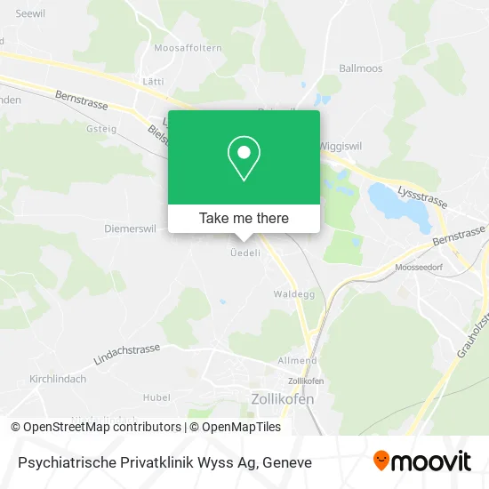 Psychiatrische Privatklinik Wyss Ag map