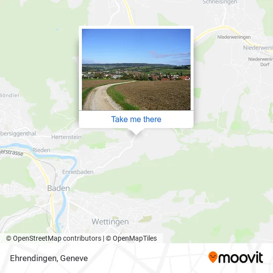 Ehrendingen map