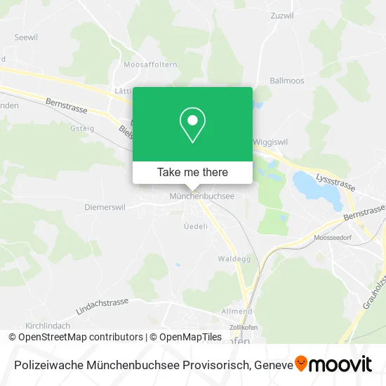 Polizeiwache Münchenbuchsee Provisorisch map