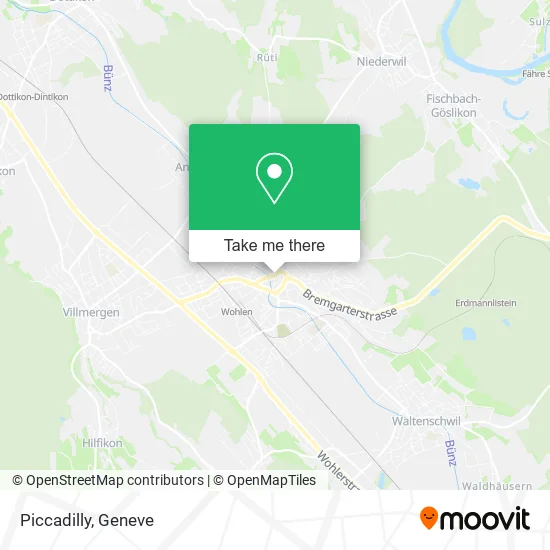 Piccadilly map
