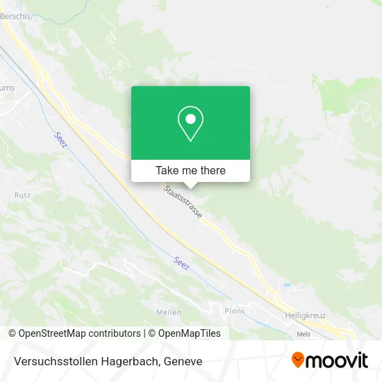 Versuchsstollen Hagerbach map