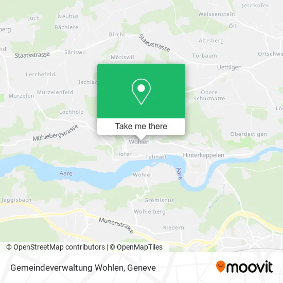 Gemeindeverwaltung Wohlen map