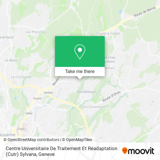 Centre Universitaire De Traitement Et Réadaptation (Cutr) Sylvana map