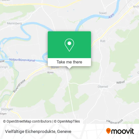 Vielfältige Eichenprodukte map