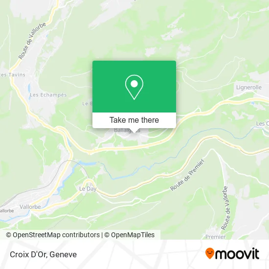 Croix D'Or map