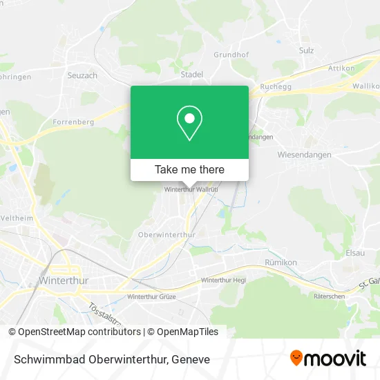 Schwimmbad Oberwinterthur map