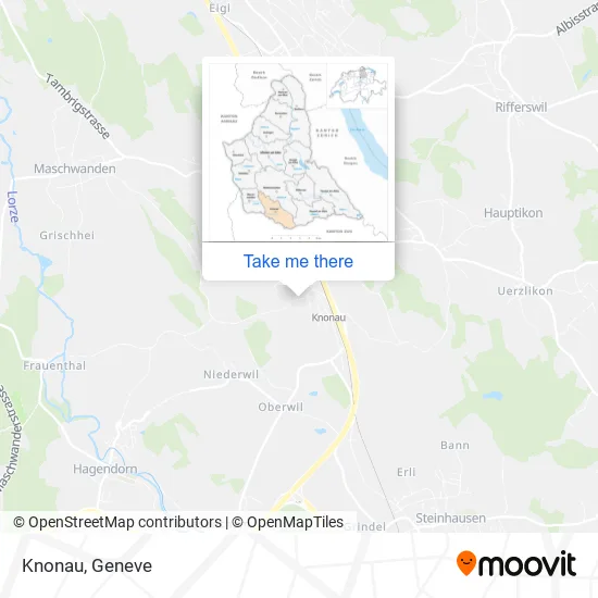 Knonau map