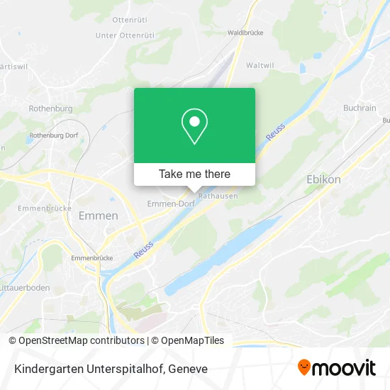 Kindergarten Unterspitalhof map