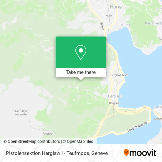 Pistolensektion Hergiswil - Teufmoos map