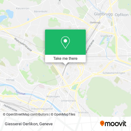 Giesserei Oerlikon map