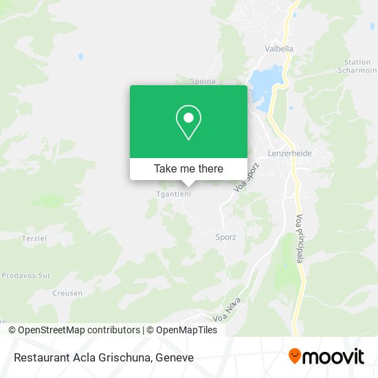 Restaurant Acla Grischuna map