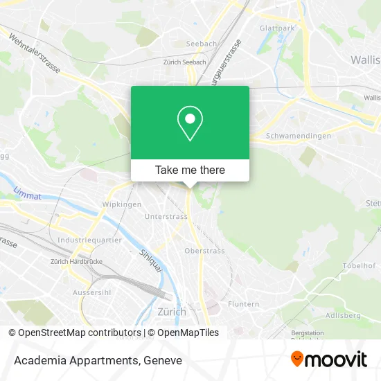 Academia Appartments map