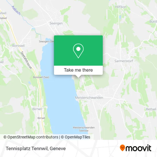 Tennisplatz Tennwil map