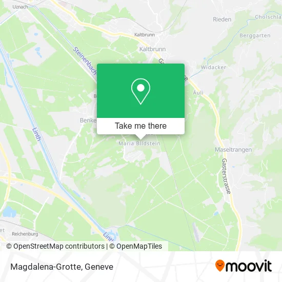 Magdalena-Grotte map