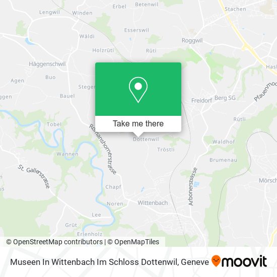 Museen In Wittenbach Im Schloss Dottenwil map