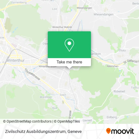 Zivilschutz Ausbildungszentrum map