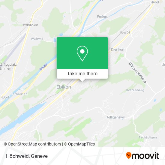 Höchweid map