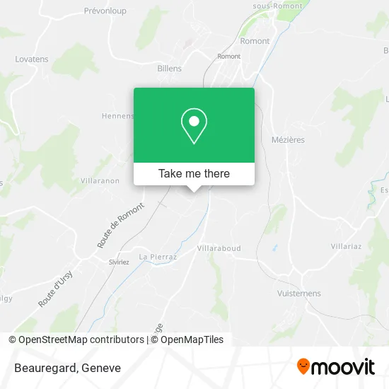 Beauregard map