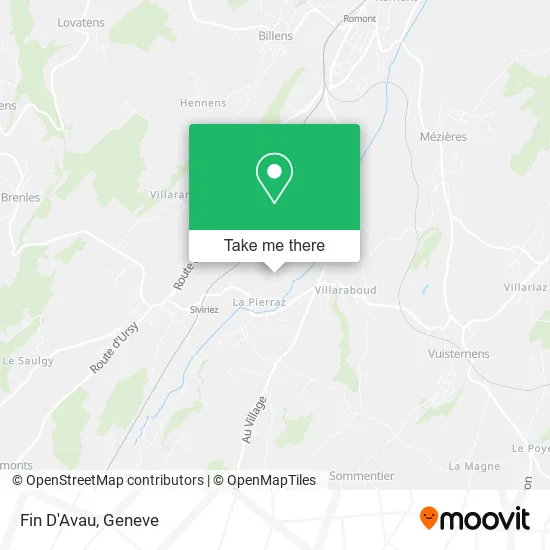 Fin D'Avau map