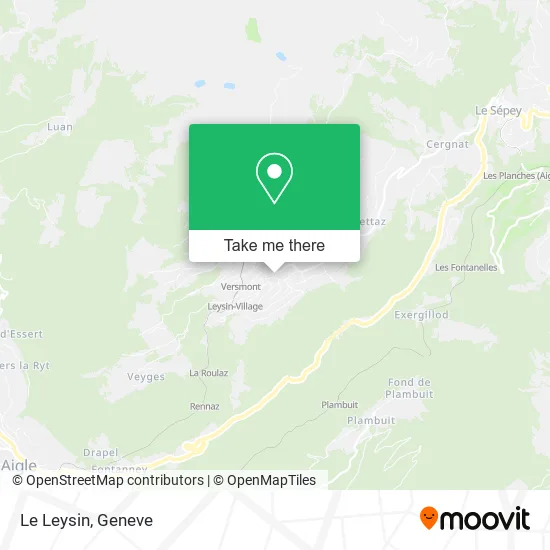 Le Leysin map