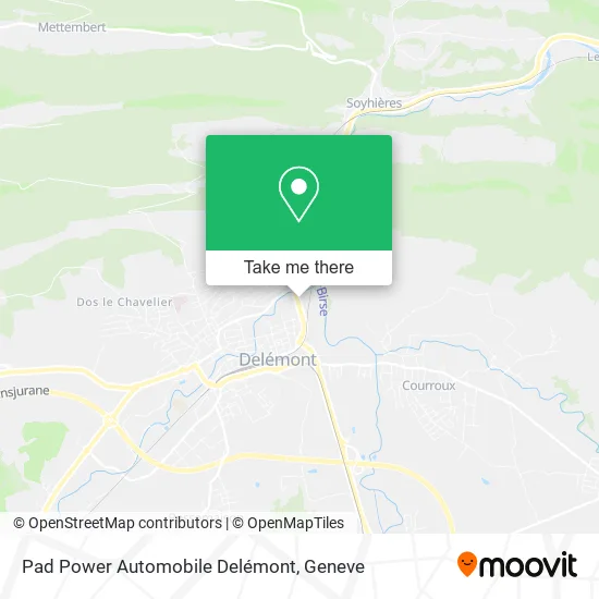 Pad Power Automobile Delémont map