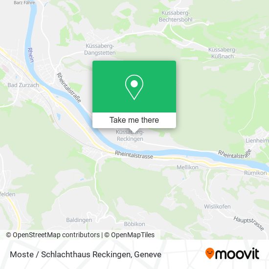 Moste / Schlachthaus Reckingen map