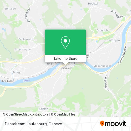 Dentalteam Laufenburg map