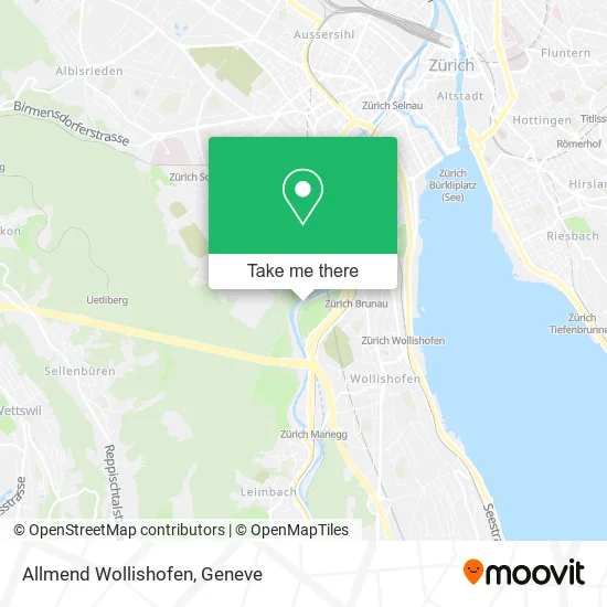 Allmend Wollishofen map